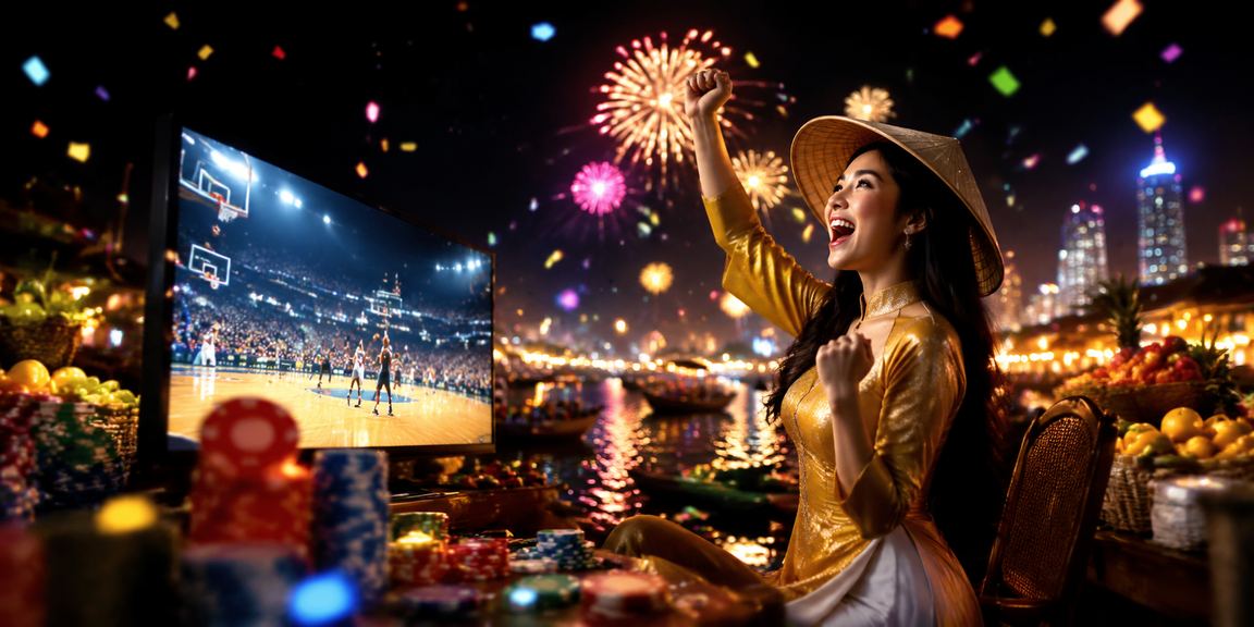 Người hâm mộ bóng rổ tại vùng Mekong theo dõi giải đấu và bảng xếp hạng cược trực tuyến trong lễ hội